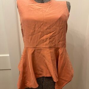 SILK PEPLUM TOP